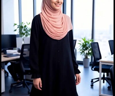Arab girl in the office