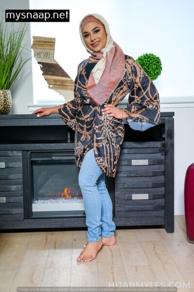 Arab HIJAB MILF Brianna Bourbon enjoys interracial hardcore sex with a white dude Image #20