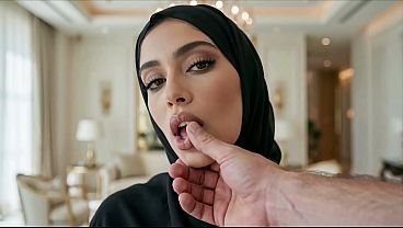 Gorgeous Arab Beauty in Hijab (AI)