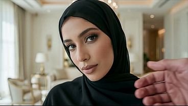 Gorgeous Arab Beauty in Hijab Gives You Everything (AI)